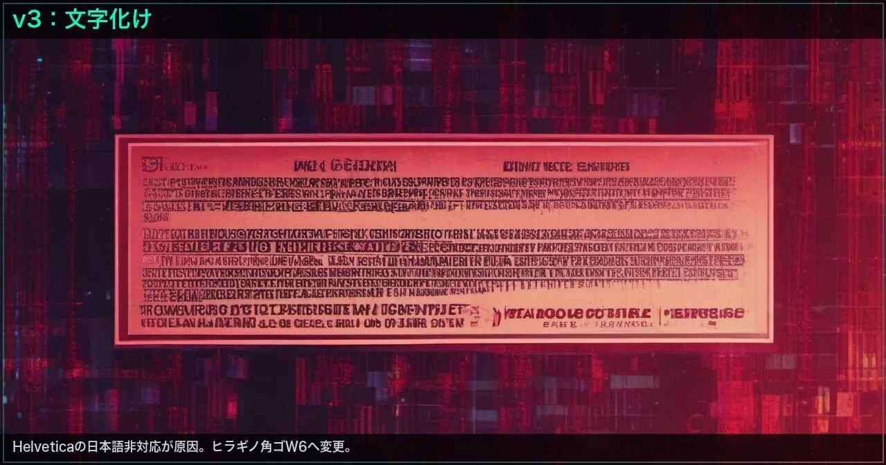 v3:文字化けという罠