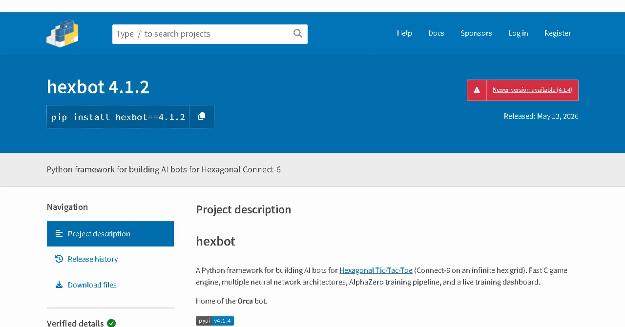 hexbot 4.1.2でHexagonal Connect-6のAIボット開発がもっと楽に｜HAXAI_LAB
