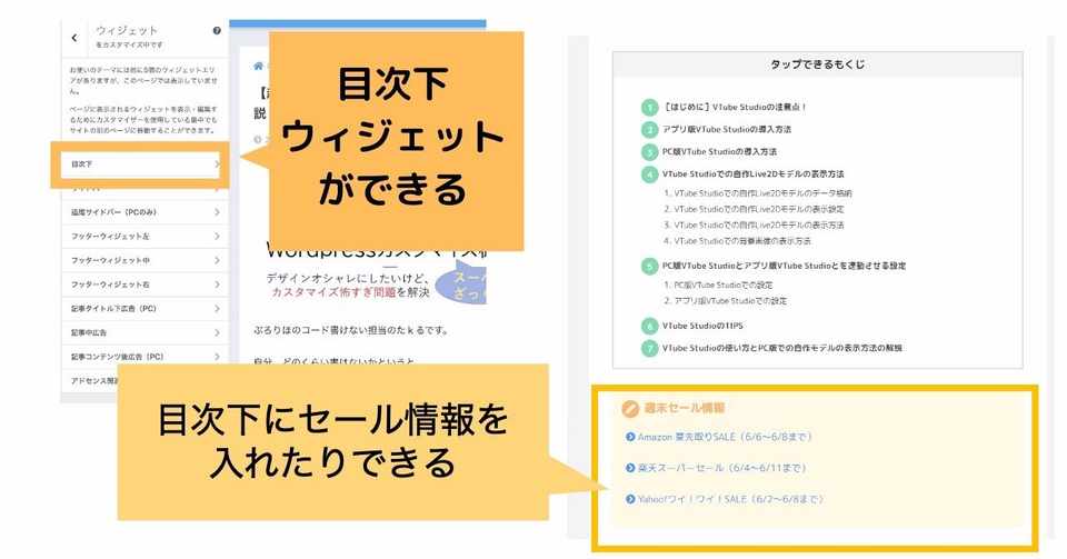 権威性アップ 目次下ウィジェットを作成しプロフィールなどを挿入するカスタマイズ ぶろりほ Note