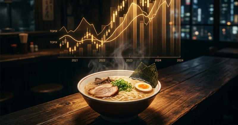 ラーメン1杯1000円。でも日経平均は最高値。