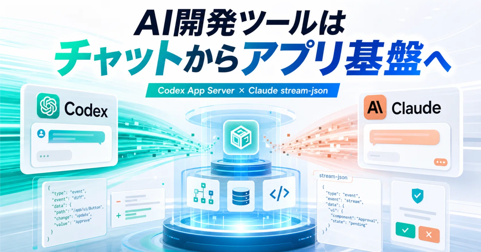 Codex App Server と Claude Code stream-json が変える、AI開発ツール