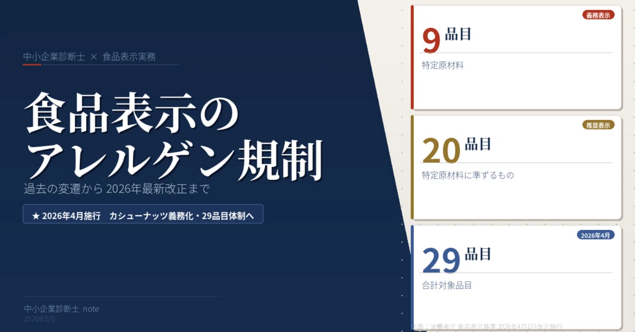 食品表示のアレルゲン表示制度——過去・現在・そして今後の方向性｜すけ