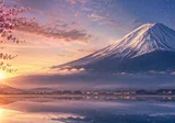 AIアート「富士の扉」Gate of Fuji 富士山桜日本風景画水彩画 Torii AIアート「富士の扉」Gate of Fuji 富士山桜日本風景画水彩画 Torii