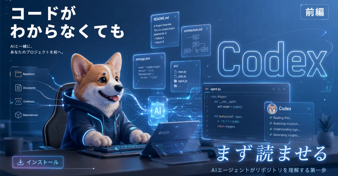 コードがわからなくても、Codexは使える——前編：インストールから
