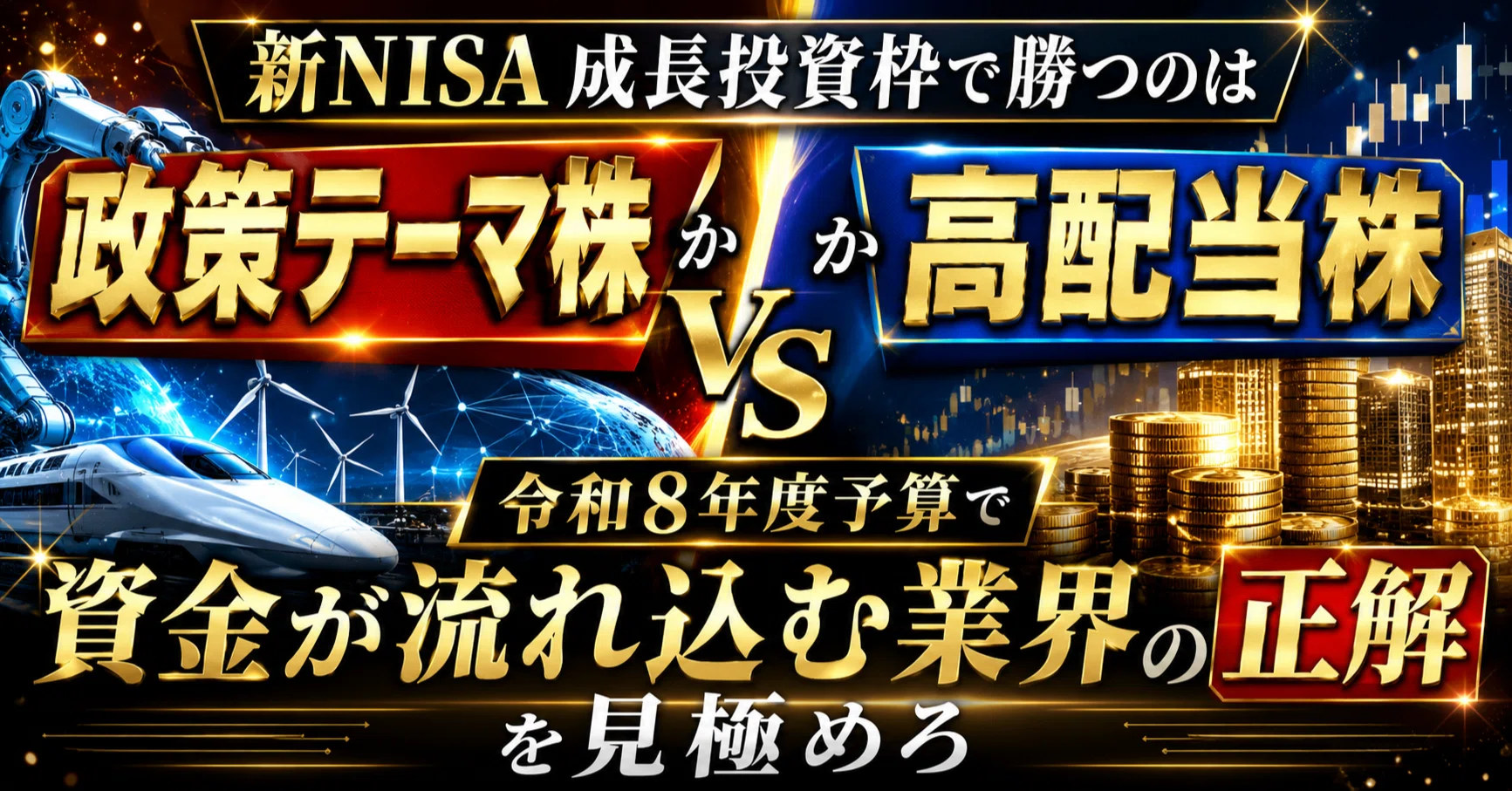新NISA成長投資枠で勝つのは「政策テーマ株」か「高配当株」か、令和8