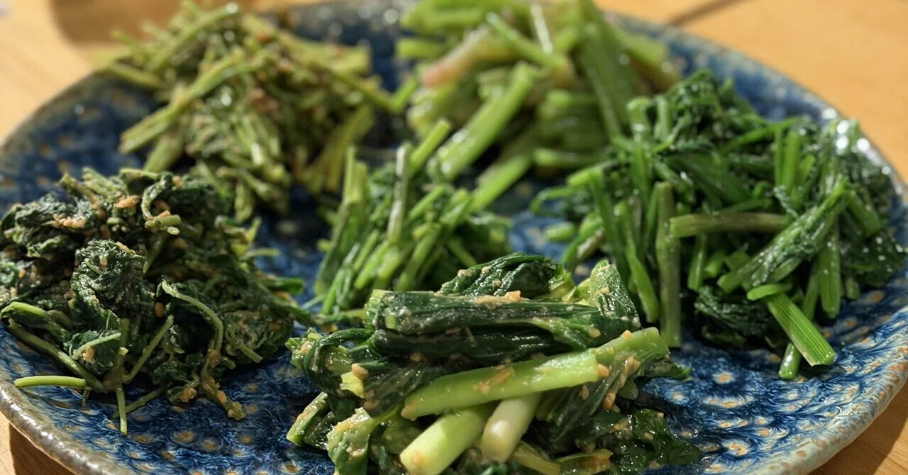 Freshly picked, right on the spot. A blissful wild vegetable dinner.｜tsudu