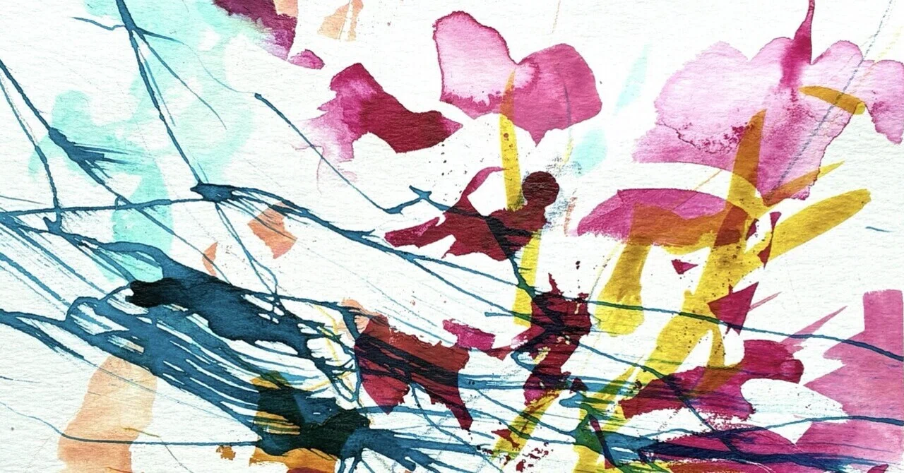 私の絵は、模様じゃない｜きのした | 抽象画