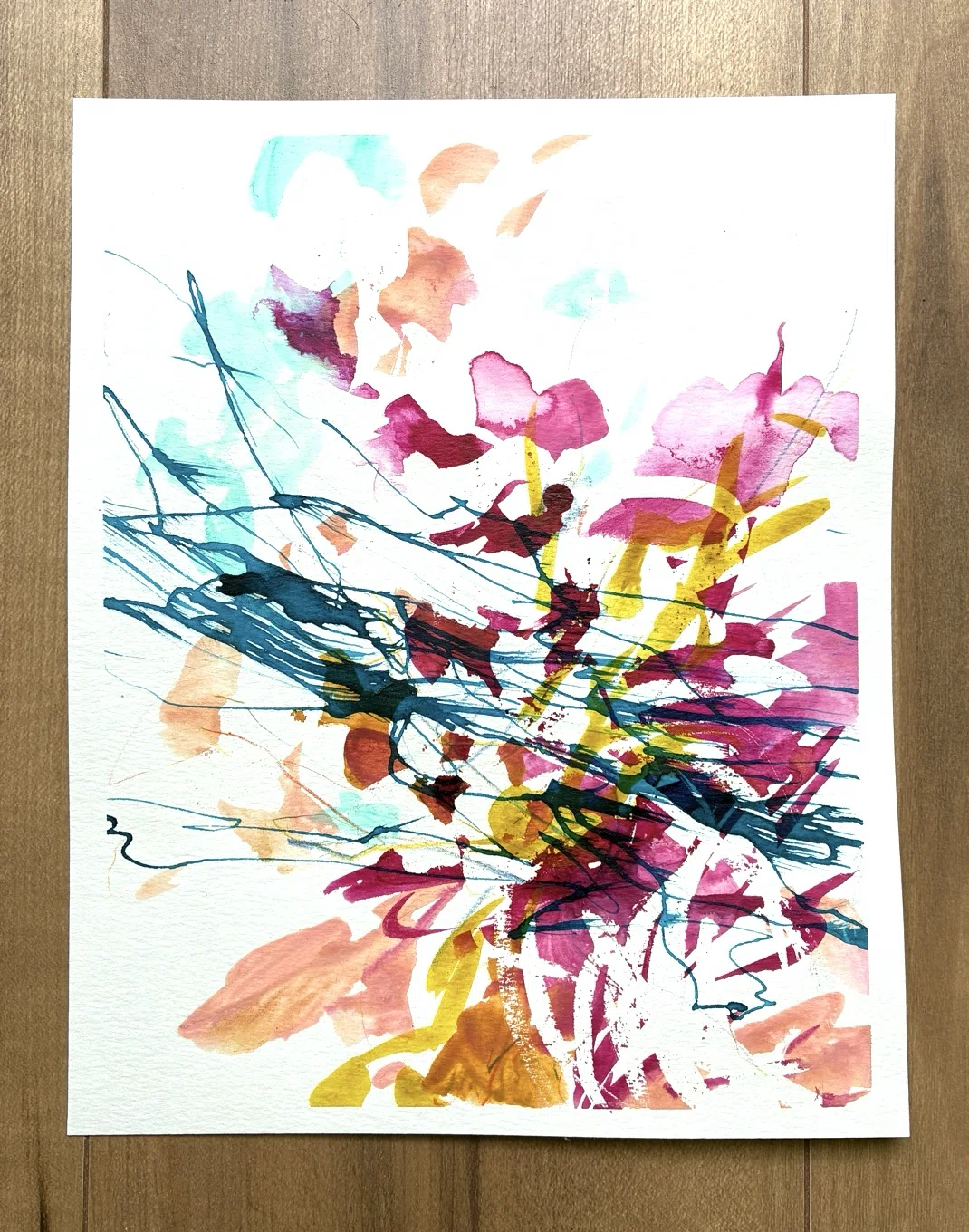 抽象画です 私の絵は、模様じゃない｜きのした | 抽象画