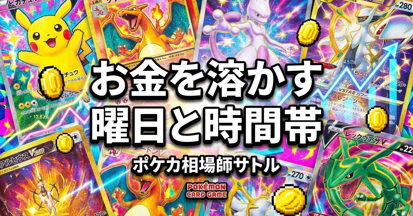 ポケモンカード投資で「最もお金を溶かしやすい曜日と時間帯」がある 