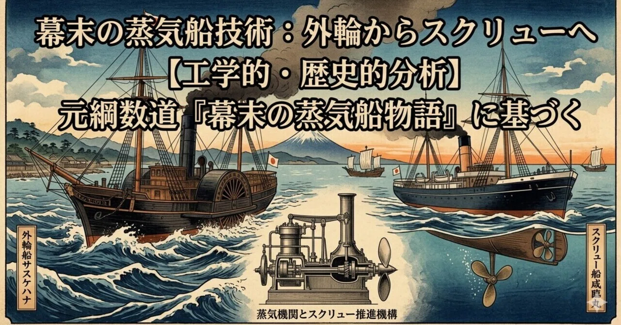 幕末の蒸気船物語 黒船はなぜ日本を震撼させたのか？『幕末の蒸気船物語』から読み解く