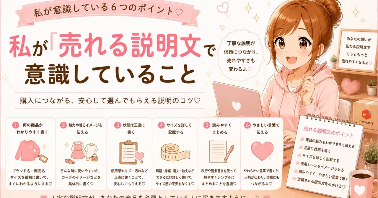 私が「売れる説明文」で意識していること｜看護師｜“好き”をお金に
