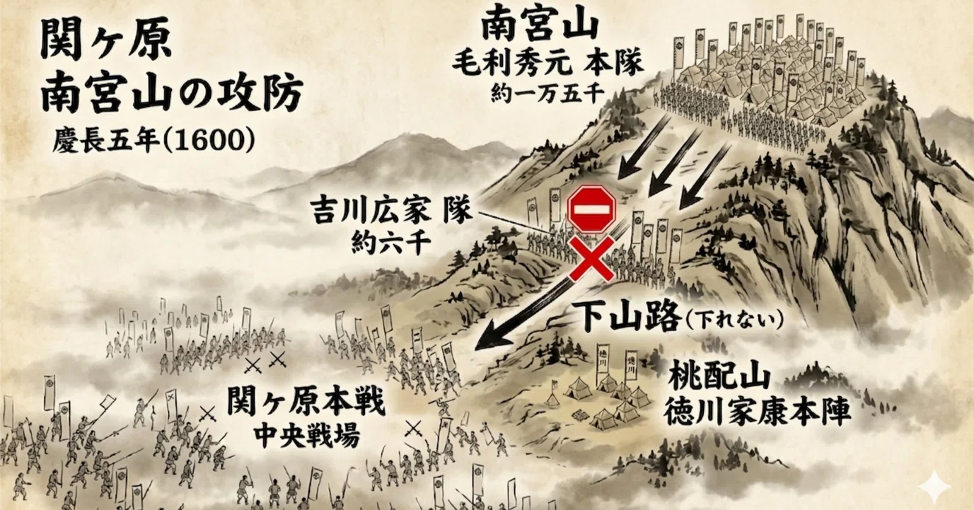 ⚔️関ヶ原の合戦 ーー南宮山は動かない。ーー動かなかったどころか 