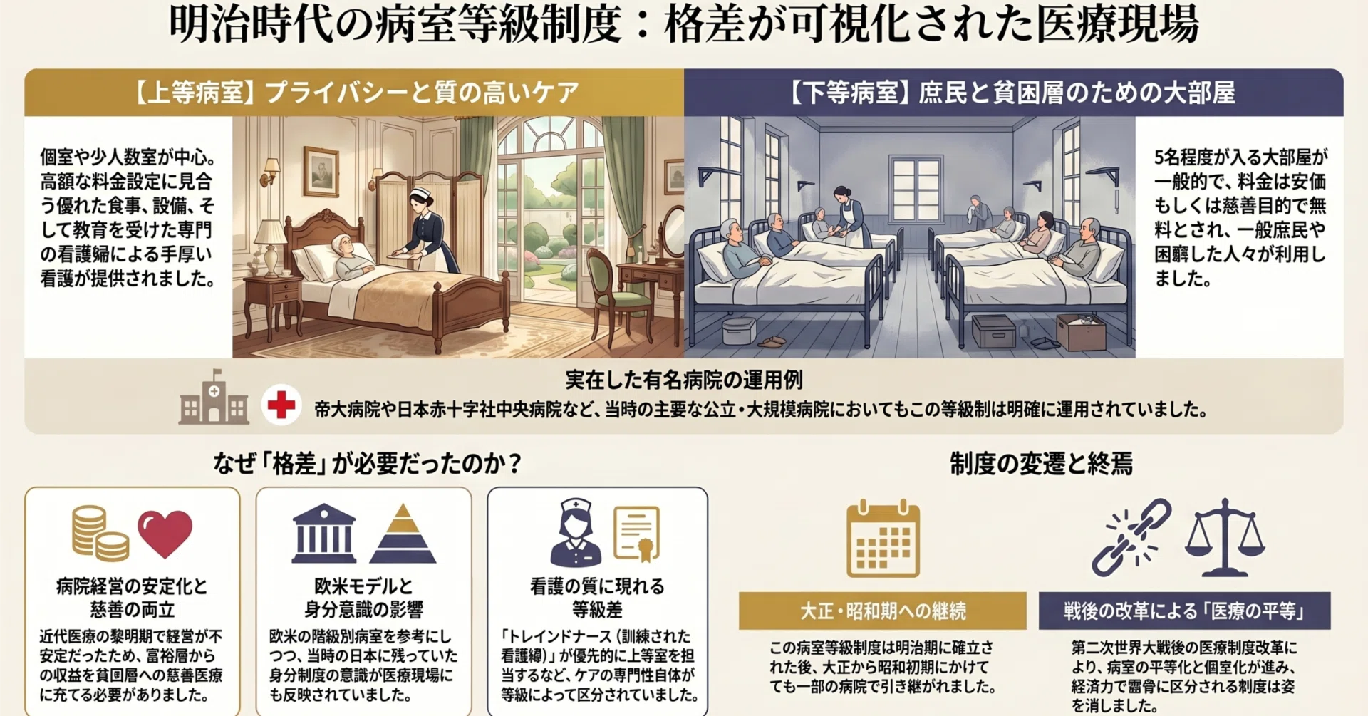 赤十字 病院 と 普通 の 病院 の 違い