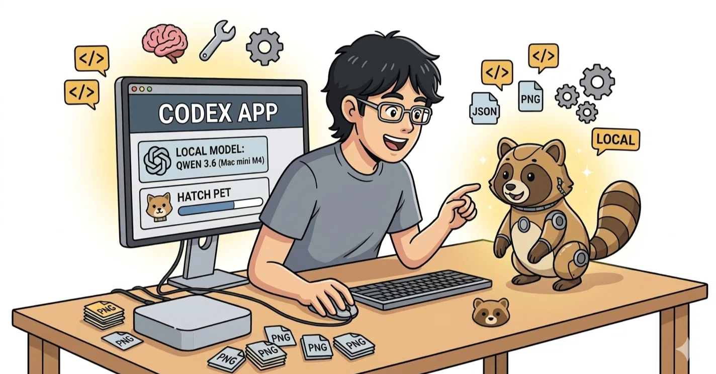 Ollama ローカルモデルで Codex App が使えるようになったぞ〜！ Codex