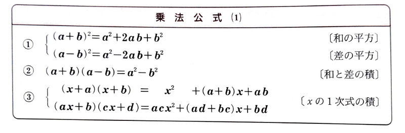 乗法公式 べっち Note