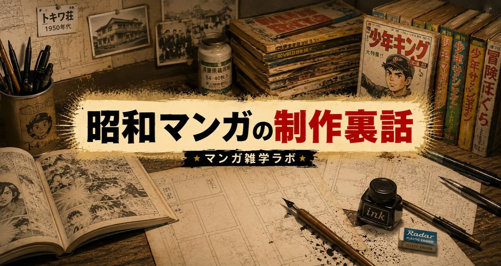 昭和マンガの制作裏話｜マンガ雑学ラボ【昭和マンガ】｜note
