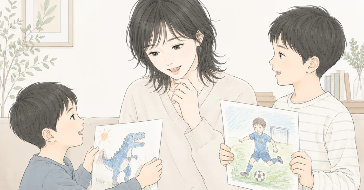 AI×子育て】画伯（5歳＆小4）の絵が爆イケマッチョに？ChatGPT 2.0を