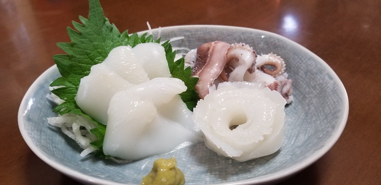 無料記事 スミイカも安価 刺身でいただきました 魚っくん Manabu Note