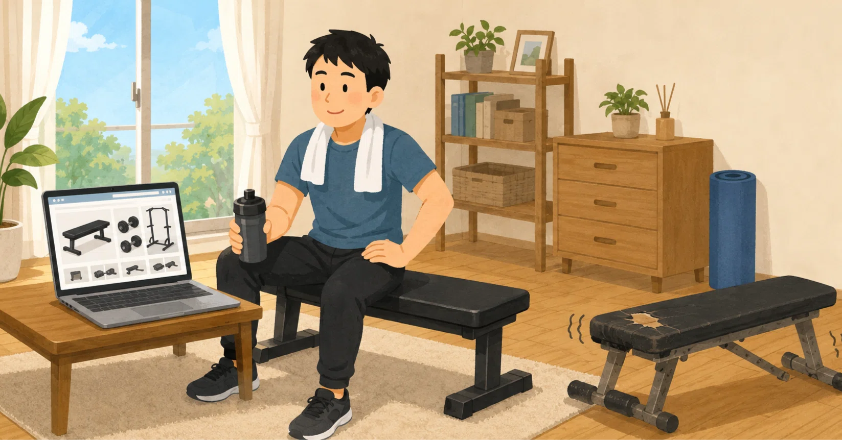 トレーニングベンチをネットで買って後悔した話。そして私が気づいた
