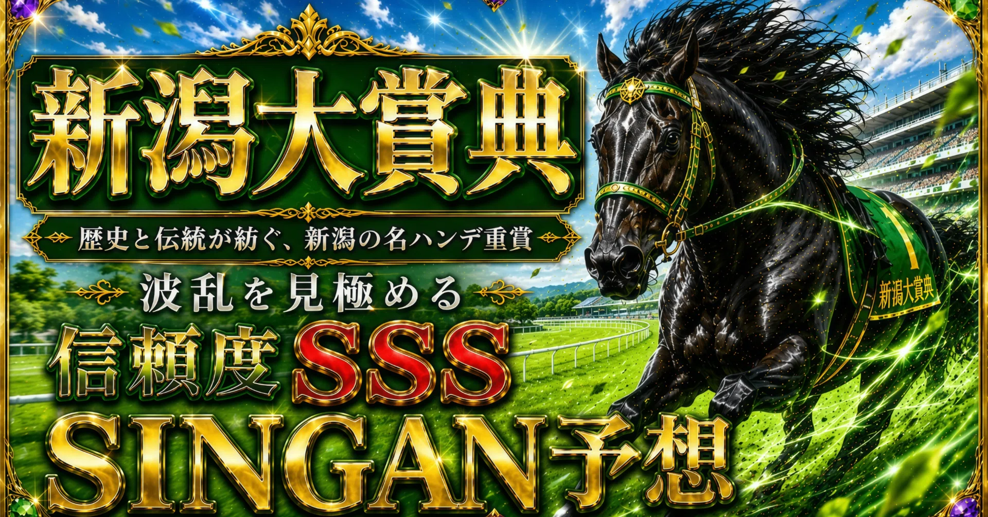新潟大賞典 | 中央競馬 5/16 新潟11R【信頼度SSS】｜SINGAN予想 馬剣の