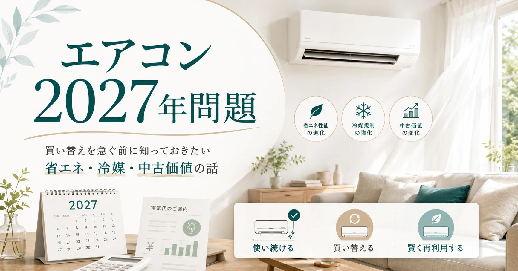 エアコン2027年問題を、リサイクルショップの視点で考える
