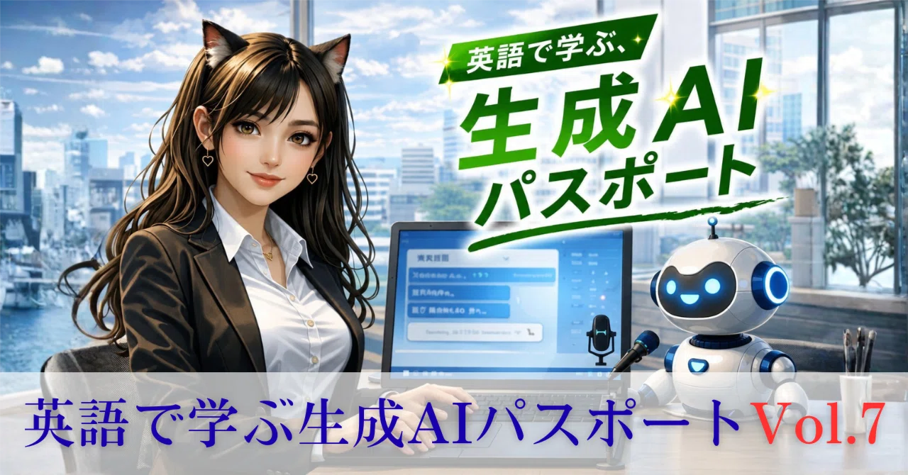 英語で学ぶ生成AIパスポート】Vol.7 最短7日間で完成！プロンプトと総