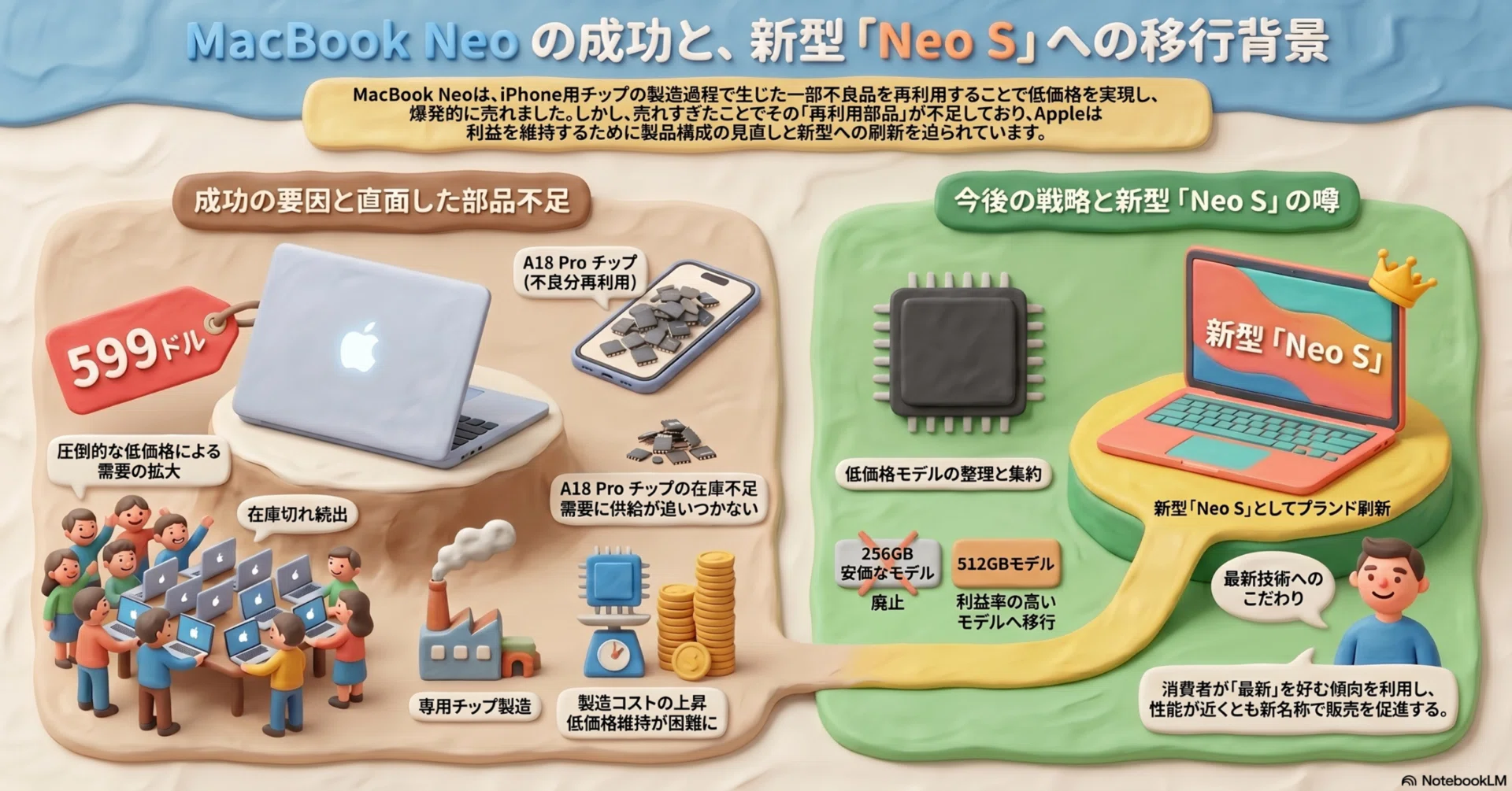 MacBook Neo大ヒットの代償とAppleの次なる一手｜tyo