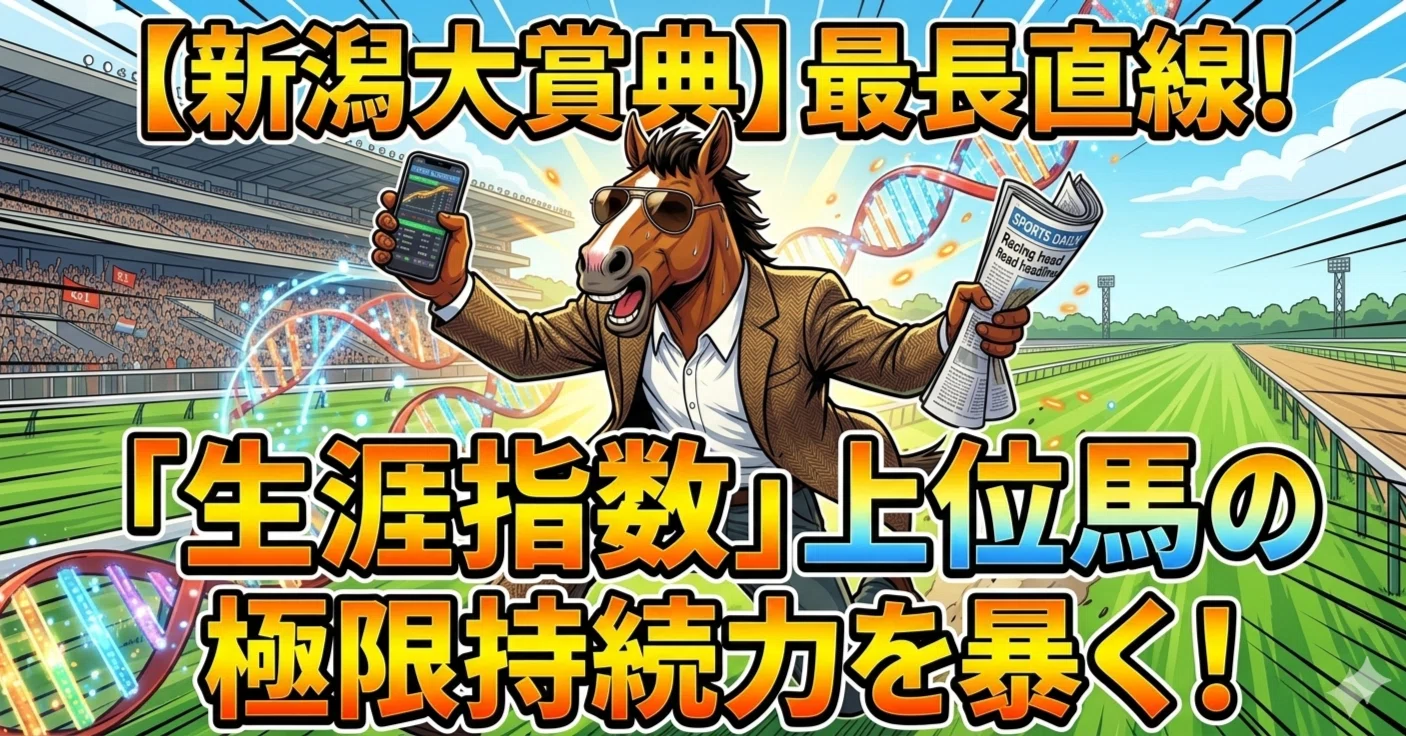 5月16日新潟11R 新潟大賞典】 日本最長の直線が生む「生涯指数」上位馬