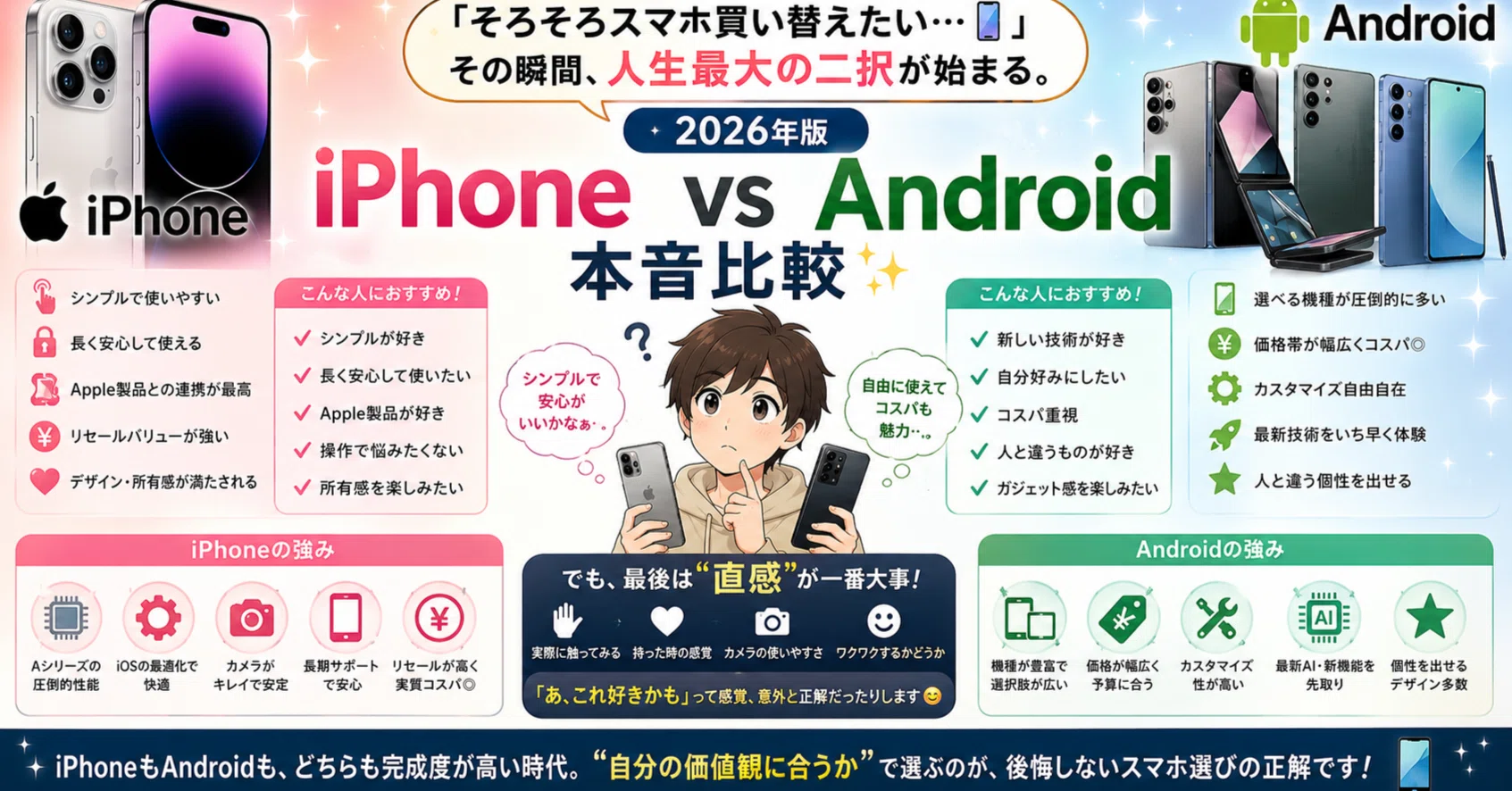 📱📱「そろそろスマホ買い替えたい…📱」その瞬間、人生最大の二択が