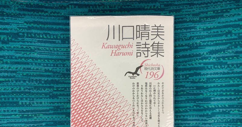 性別を超えて 生命力 爆発 川口晴美詩集 現代詩文庫196 加藤亜由子 Note