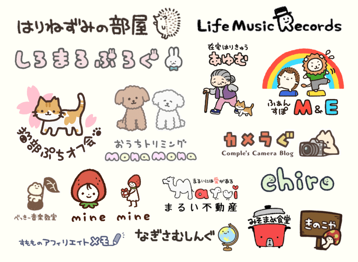 ゆるくてかわいいシンプルな鉛筆手書き風イラストロゴつくります オノデラユズカオ Note