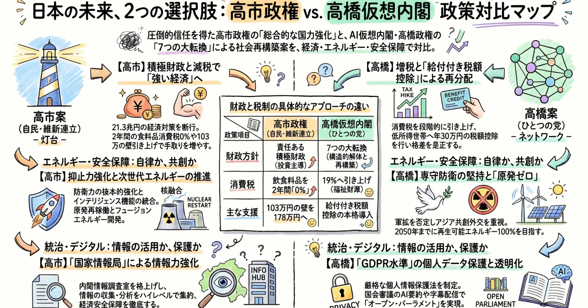 政策ウォッチ #03】 2つの政府、消費税の減税か、増税か、その先の未来