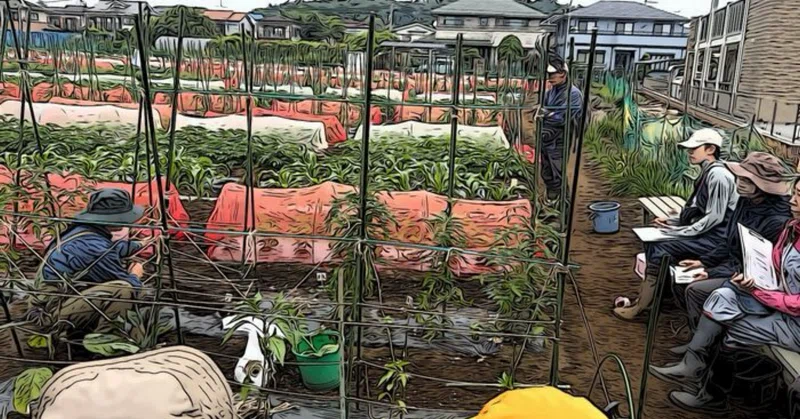 やすじぃの農園 第8回講習とキュウリの苗植え