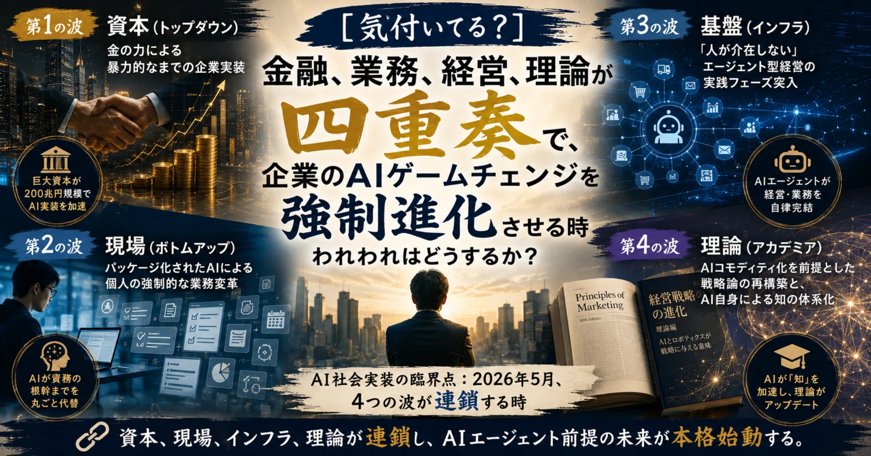気付いてる？]600兆円が動き出した日─AI実装の臨界点が4方向から超え