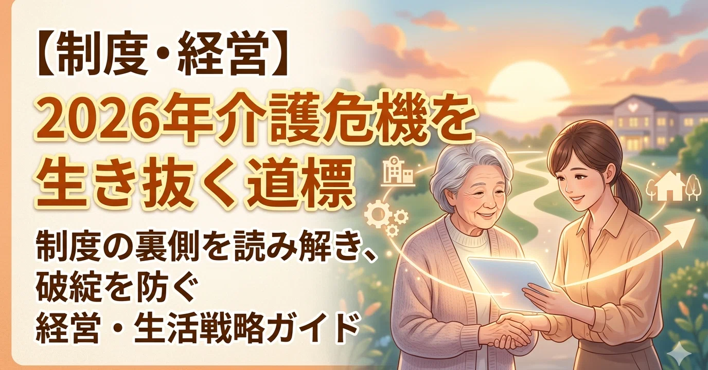 制度・経営】2026年介護危機を生き抜く道標：制度の裏側を読み解き