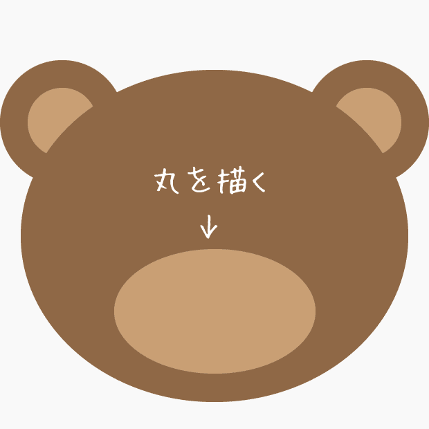 簡単なクマの顔イラストの描き方 雑貨番号2 スマホケース制作 Note
