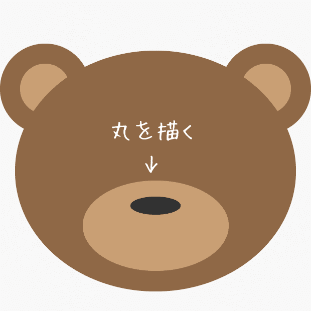 簡単なクマの顔イラストの描き方 雑貨番号2 スマホケース制作 Note