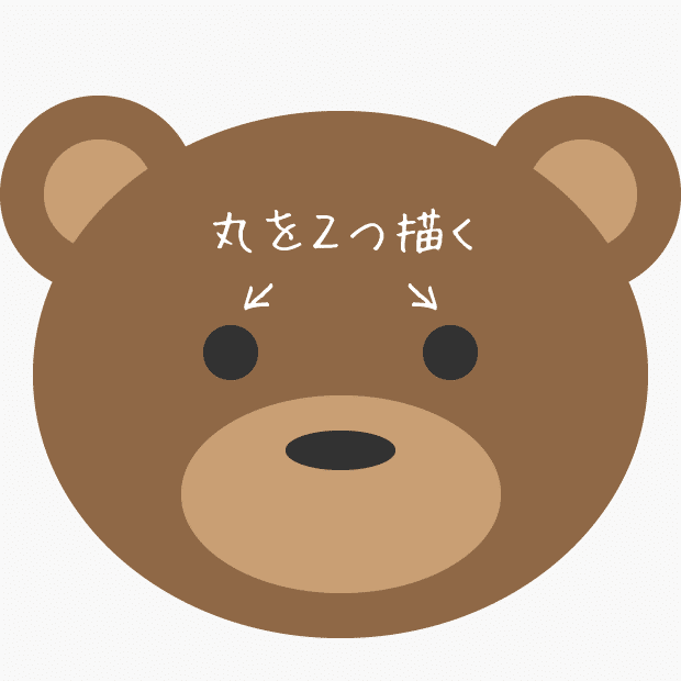 簡単なクマの顔イラストの描き方 雑貨番号2 スマホケース制作 Note