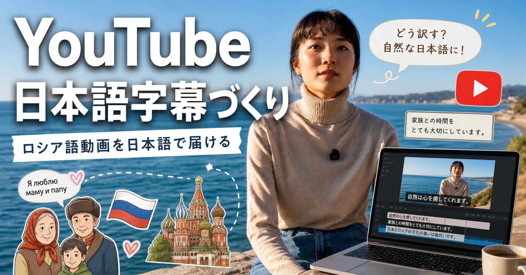 YouTube字幕〗外国語動画をAIで日本語字幕化！初心者でも迷わずできる