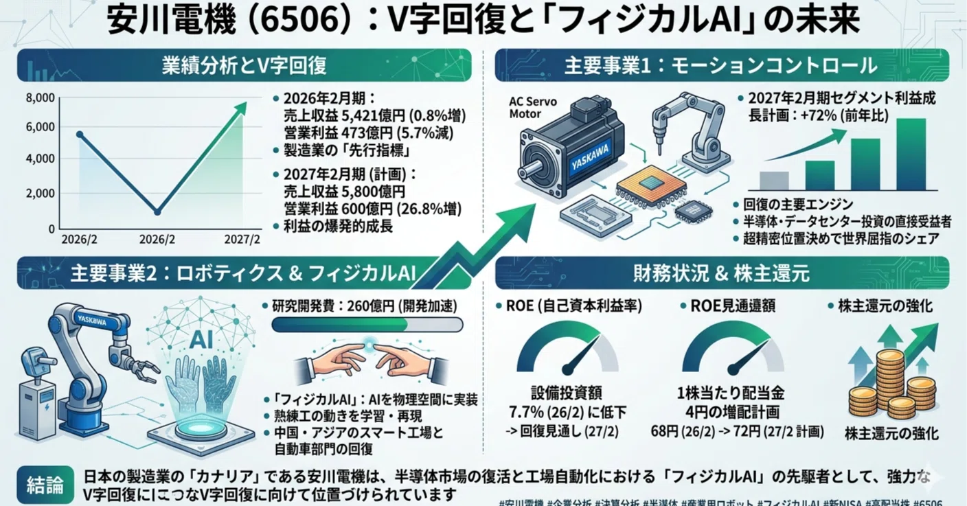 企業分析】安川電機（6506）：半導体・AI特需の先行指標、「フィジカル