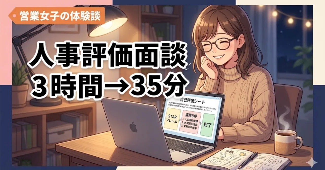 人事評価面談の前夜、上司に話すネタが思いつかなかった私が、ChatGPT