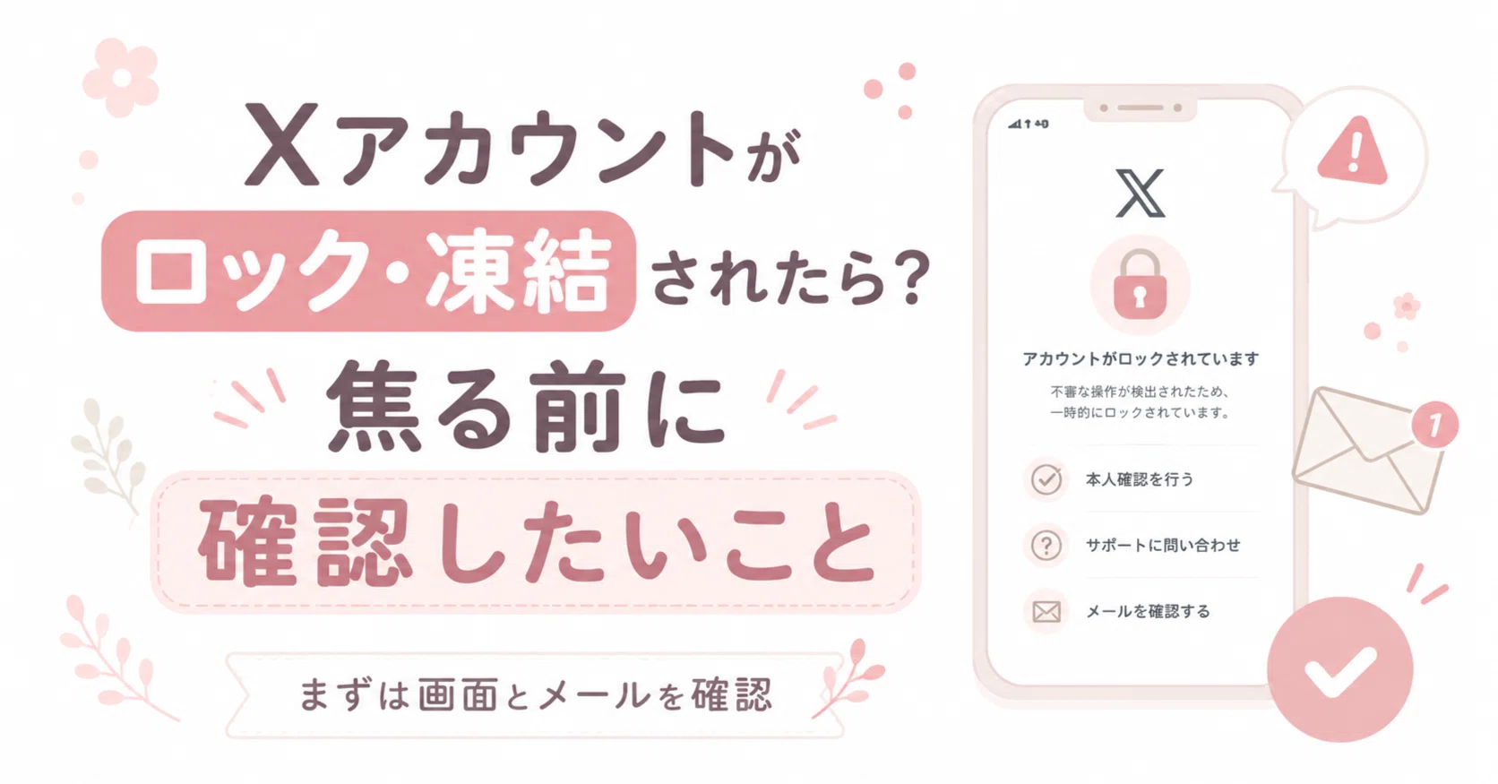 保存版】Xアカウントがロック・凍結されたら？1.7万人のライターが