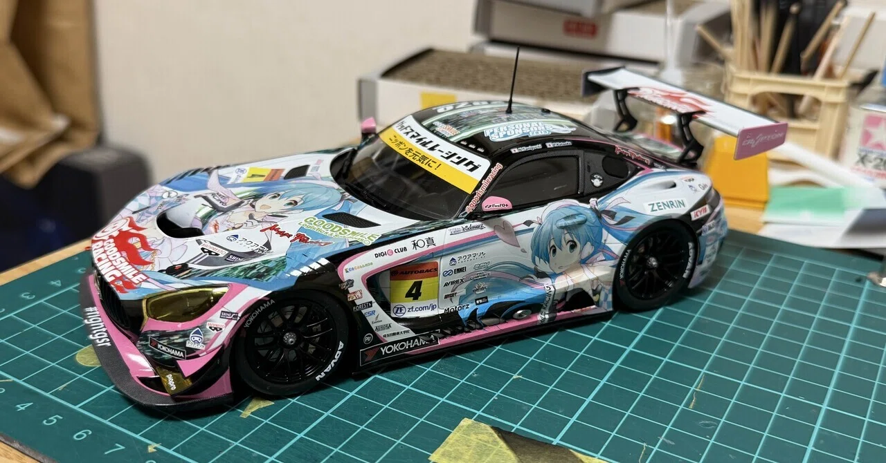 グッドスマイル 初音ミク AMG 2019 Super GT ver 完成｜スイートネイル
