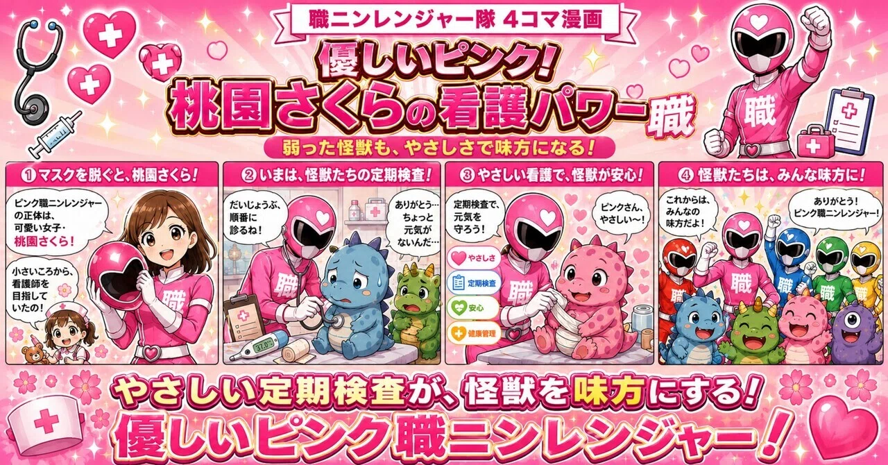 Gentle Pink! Sakura Momozono's nursing power turns even weakened
