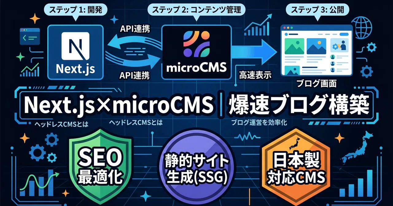 Next.js×microcmsでブログを作る｜ヘッドレスCMS入門｜つくるん