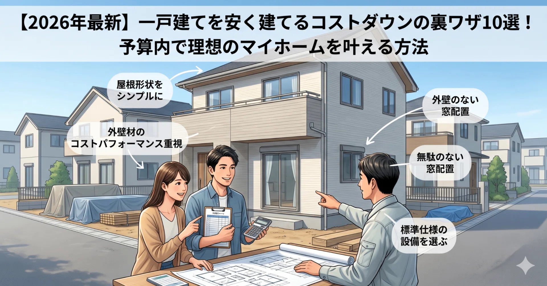 2026年最新】一戸建てを安く建てる裏ワザ10選！予算内で理想のマイ