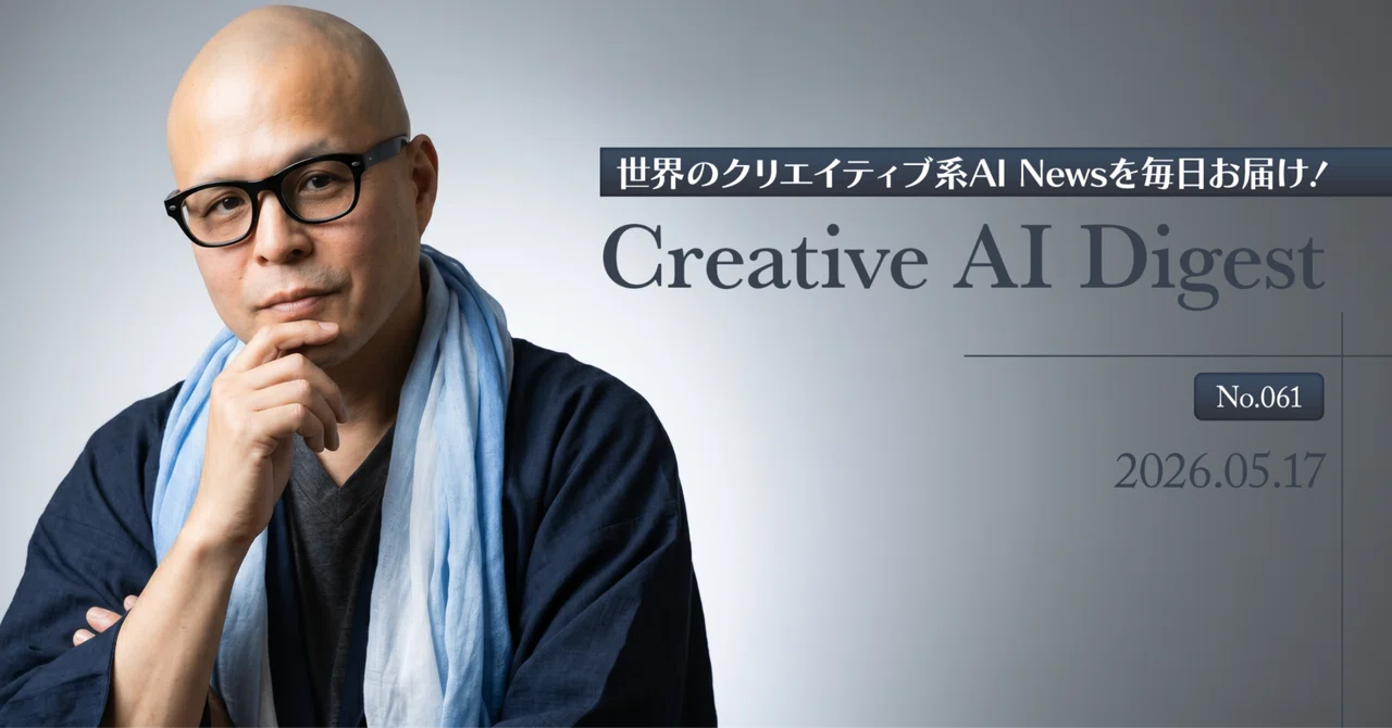 ChatGPTの背景透過プロンプト・OpenAI個人資産管理機能・Granite多言語埋め込みモデル・OpenAI製品戦略再編【Creative AI Digest No.061 2026.05.17】