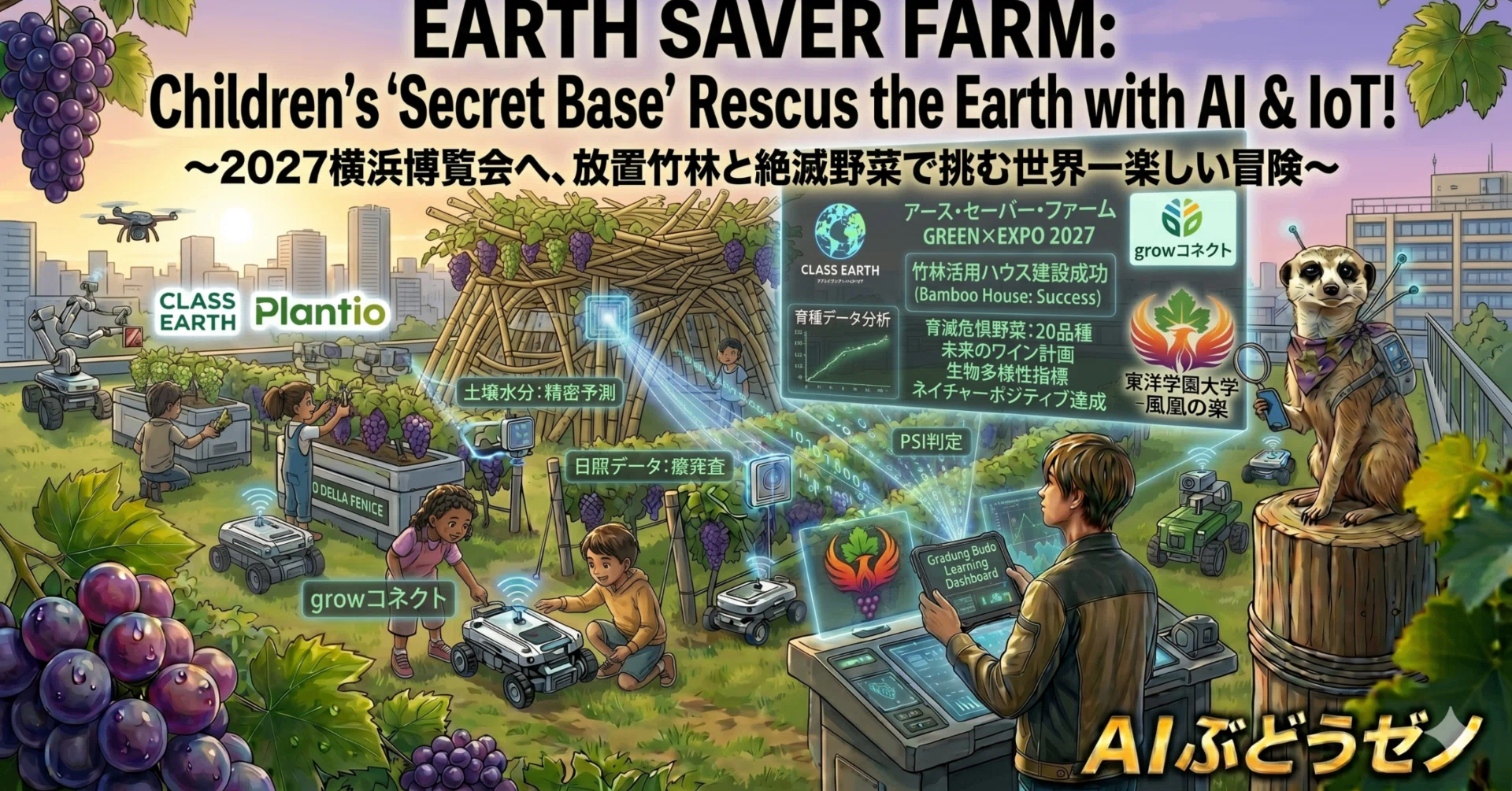 26 AI ×ぶどう】未来のワインに絶滅危惧野菜も！世界唯一のIoT