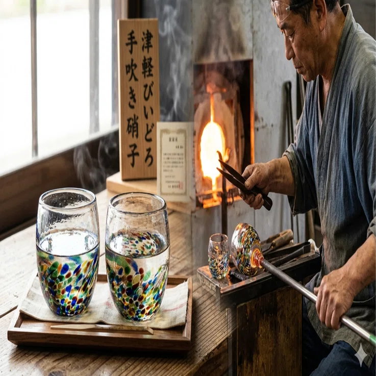 青森・津軽】日本の職人が作るガラス工芸品「津軽びいどろ MATSURI