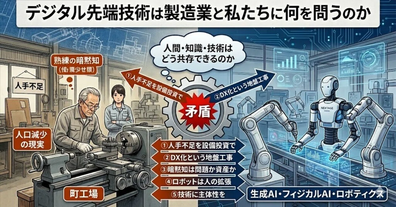デジタル先端技術は製造業と私たちに何を問うのか」ー新考察シリーズ